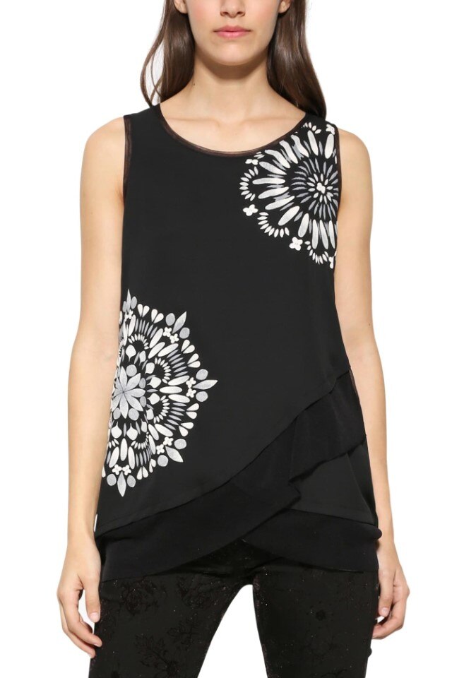 Bluza Desigual, 17WWBW64, Negru