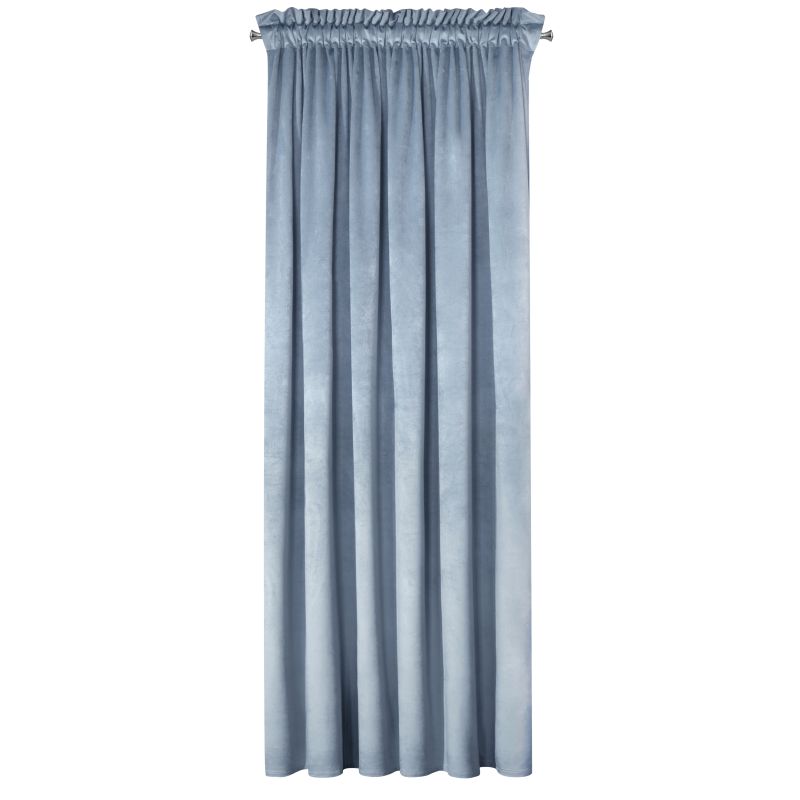 Perdea decorativa cu banda, ROSA 140x270 cm, Eurofirany, Albastru