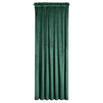 Perdea decorativa cu banda, ROSA 140x270 cm, Eurofirany, Verde inchis Perdea decorativa cu banda, ROSA 140x270 cm, Eurofirany, Verde inchis