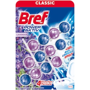 Odorizant toaleta Bref Power Aktiv Lavanda, 3x50 g