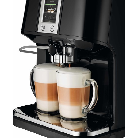 Espressor automat Krups EA8808 2in1 Cappucino, 1450 W, 15 bar, dispozitiv cappuccino, ecran tactil, Thermoblock, Negru