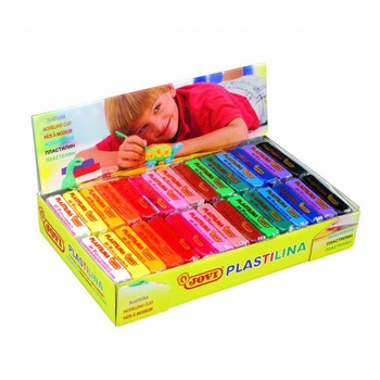 Plastilina JOVI 70S, 15 culori, 30 bucati x 50 g Plastilina JOVI 70S, 15 culori, 30 bucati x 50 g