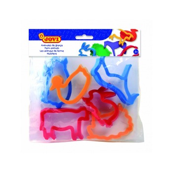 Forme modelaj JOVI 7G, animale, 6 buc/blister Forme modelaj JOVI 7G, animale, 6 buc/blister