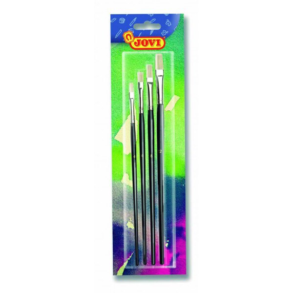 Pensule artistice JOVI 8386, 4 buc/blister