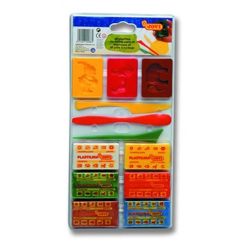 Set modelaj JOVI 158, 3 forme + 3 ustensile + 6 batoane plastilina Set modelaj JOVI 158, 3 forme + 3 ustensile + 6 batoane plastilina