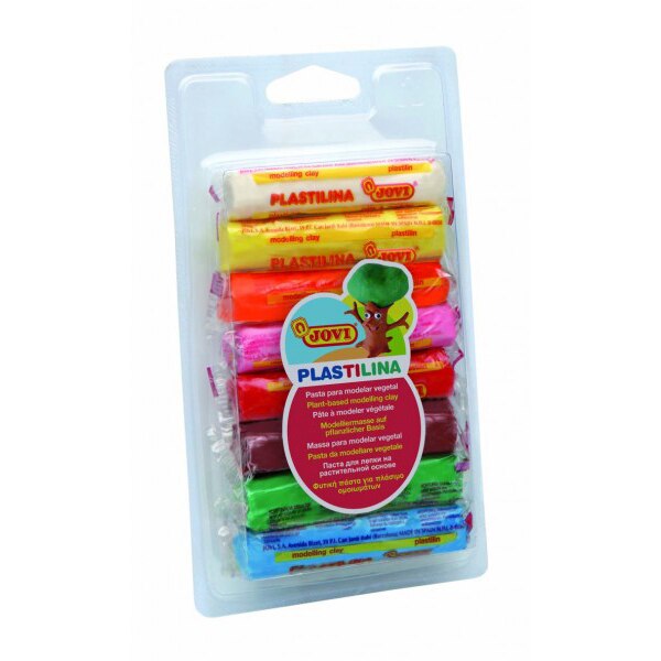 Plastilina JOVI 28, 8 culori/blister