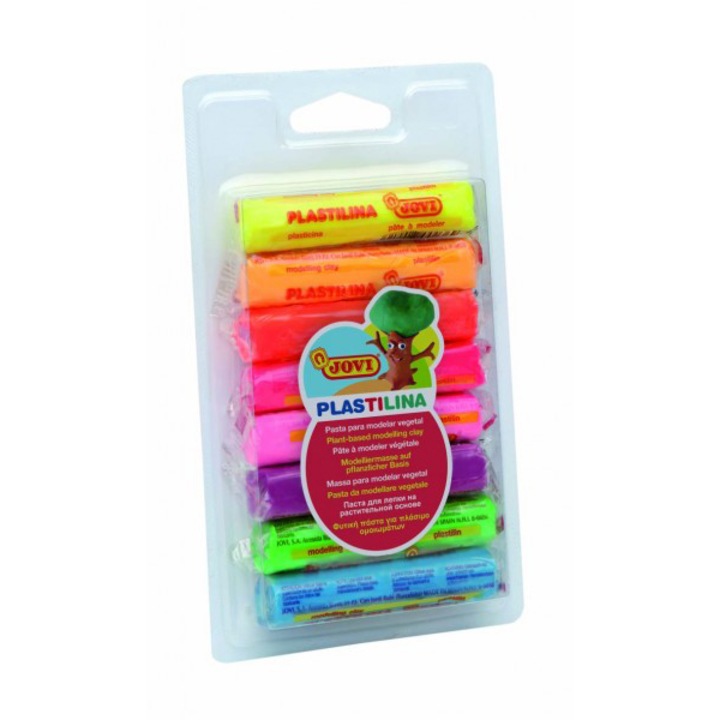 JOVI 28F gyurma, 8 neon szín/csomag