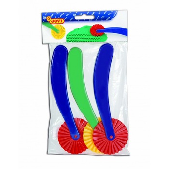 Ustensile rotative modelaj JOVI 422, forme diferite, 3 buc/blister Ustensile rotative modelaj JOVI 422, forme diferite, 3 buc/blister