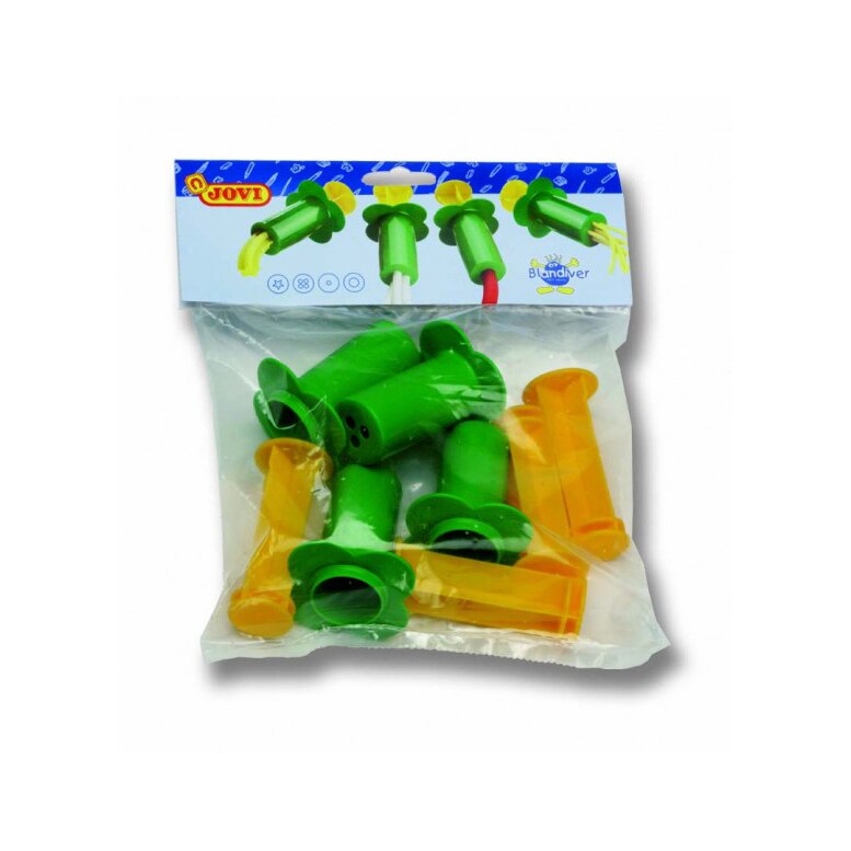 Extrudere JOVI Soft 424, pentru modelaj plastilina, 4 mini modele/set