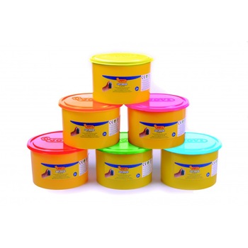 Plastilina JOVI Soft Blandiver 460/6F, 6 culori neon x 460 g/set Plastilina JOVI Soft Blandiver 460/6F, 6 culori neon x 460 g/set
