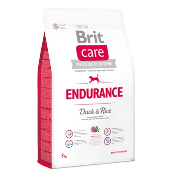 Hrana uscata pentru caini Brit Care, Endurance, Rata & Orez, 3 Kg