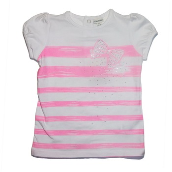 Tricou fetite Fagottino, 24-30 luni, alb-roz Tricou fetite Fagottino, 24-30 luni, alb-roz