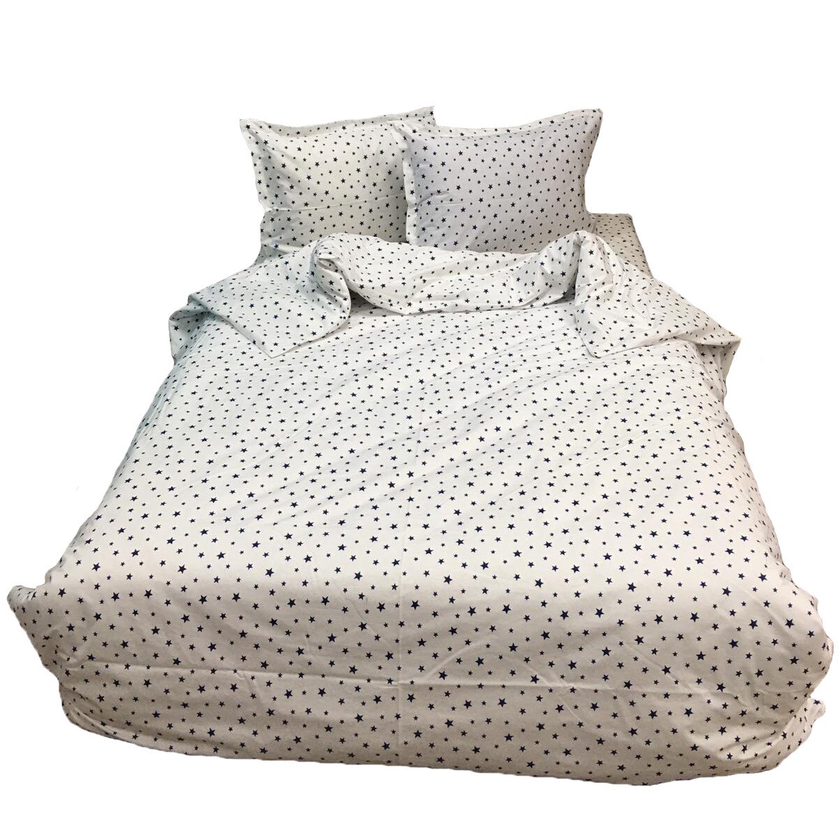 Set lenjerie cu elastic, 4 piese bumbac ranforce, pentru saltea de 1,80m sau mai mare, by Liz Line - L4RE13KS