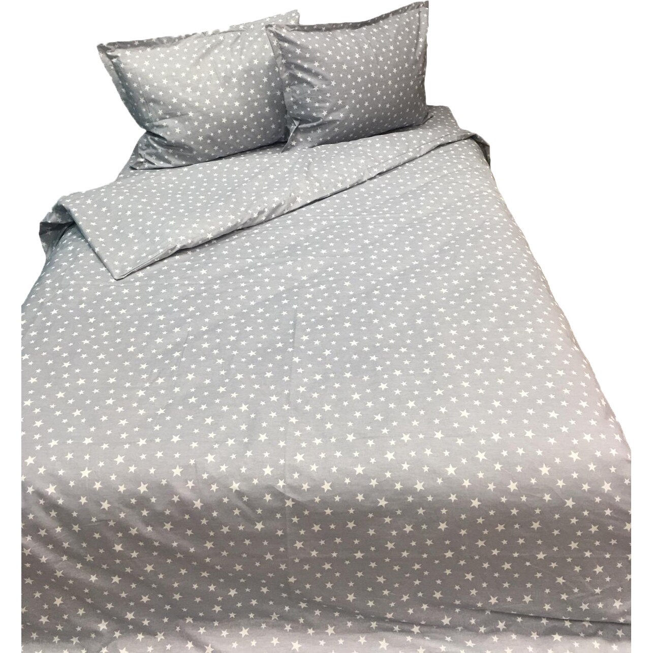 Set lenjerie cu elastic, 4 piese bumbac ranforce, pentru saltea de 1,80m sau mai mare, by Liz Line - L4RE17KS