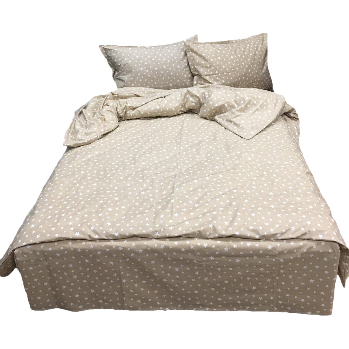 Set lenjerie cu elastic, 4 piese bumbac ranforce, pentru saltea de 1,40m, by Liz Line - L4RE18140