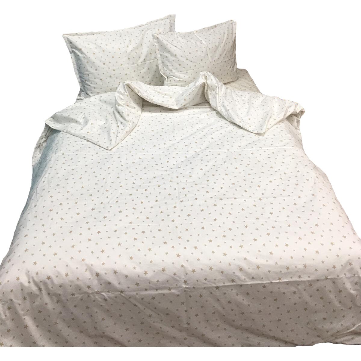 Set lenjerie cu elastic, 4 piese bumbac ranforce, pentru saltea de 1,80m sau mai mare, by Liz Line - L4RE20KS