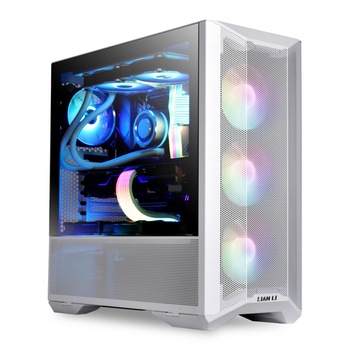 Carcasa Lian Li LANCOOL II Mesh Mid-Tower, Tempered Glass, DRGB, Alb Carcasa Lian Li LANCOOL II Mesh Mid-Tower, Tempered Glass, DRGB, Alb