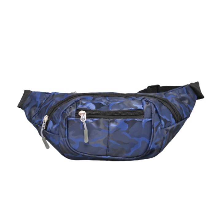 Deréktáska 2081, 27/10/10 cm, Textil, Kék