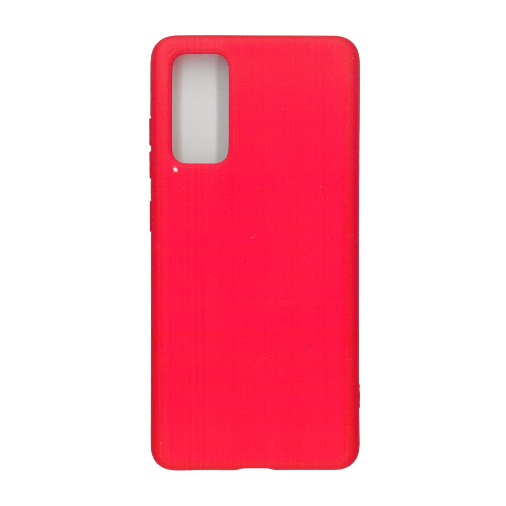 Husa Liquid din silicon mat pentru Samsung Galaxy S20 FE, rosu