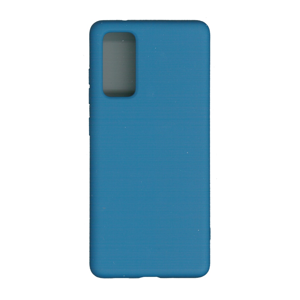 Husa Liquid din silicon mat pentru Samsung Galaxy S20 FE, albastru