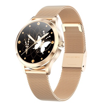 Ceas smartwatch TechONE™ LW07, pentru femei, multi sport, ritm cardiac, nivel oxigen, ovulatie, rezistent la apa IP67, notificari, vibratii, bratara metalica, auriu Ceas smartwatch TechONE™ LW07, pentru femei, multi sport, ritm cardiac, nivel oxigen, ovulatie, rezistent la apa IP67, notificari, vibratii, bratara metalica, auriu