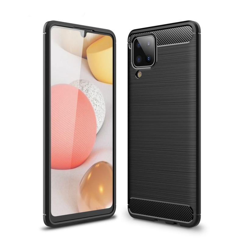 Carcasa TECH-PROTECT TPUCARBON compatibil cu Samsung Galaxy A12 (2020/2021) Black