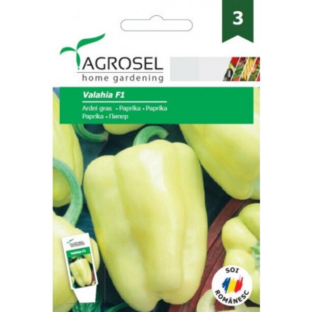 Seminte ardei gras, hibrid, Valahia F1 - plic 20 seminte