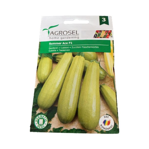Seminte dovlecel, Summer Ace F1, Agrosel - plic 10 seminte