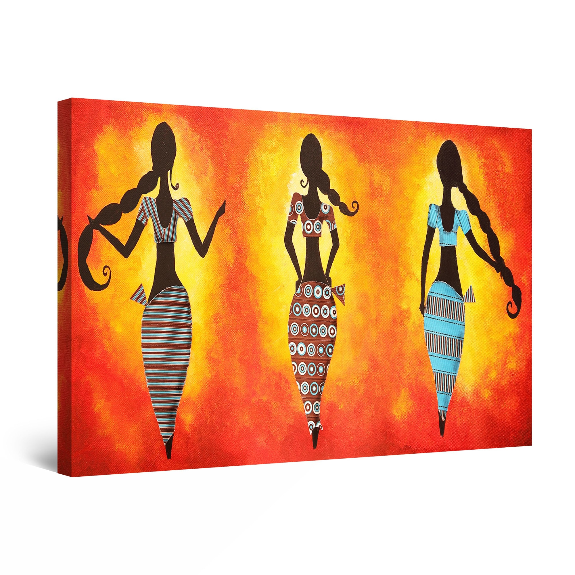 Tablou DualView Startonight Femei Africane, luminos in intuneric, 60 cm x 40 cm