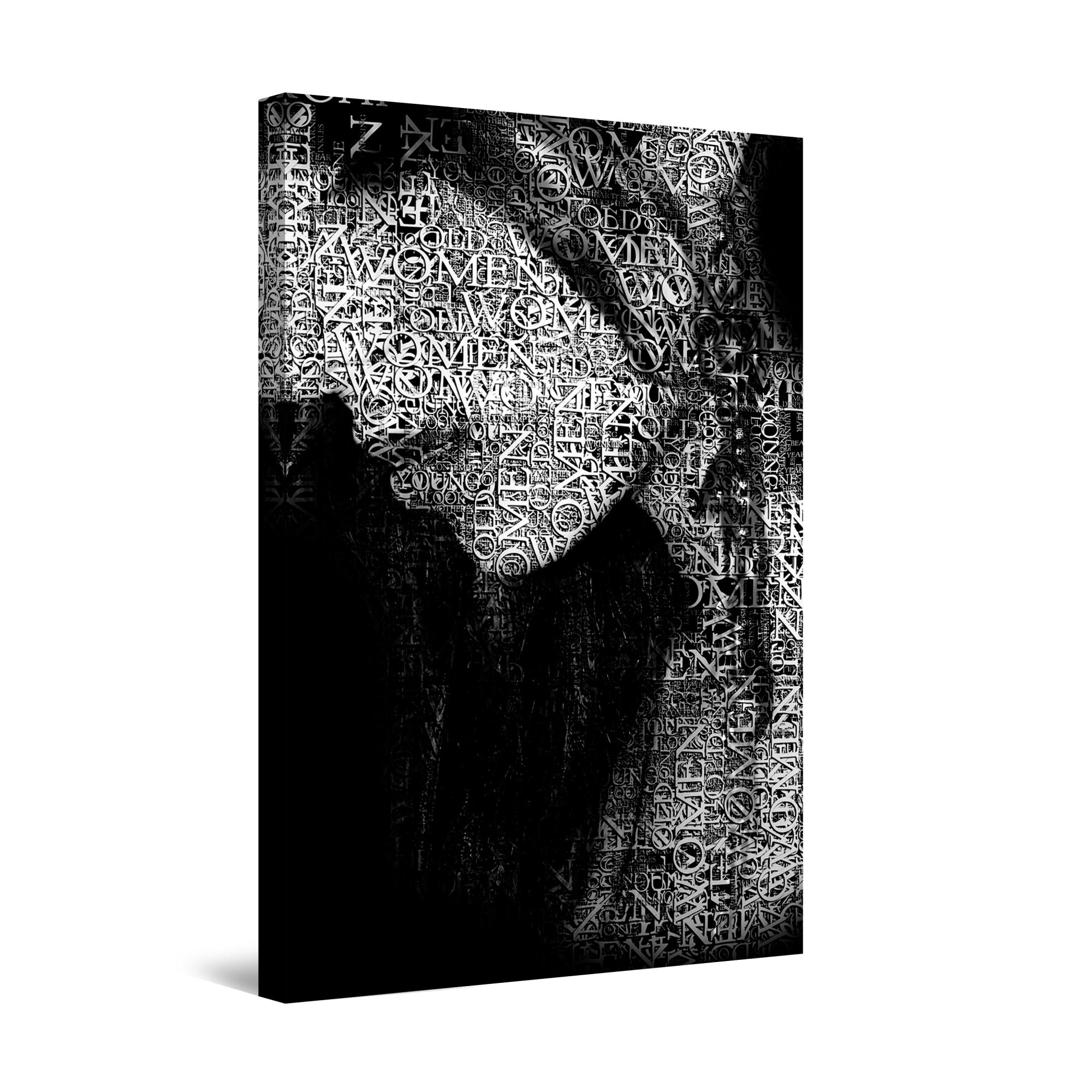 Tablou DualView Startonight Profil Abstract, luminos in intuneric, 120 cm x 80 cm