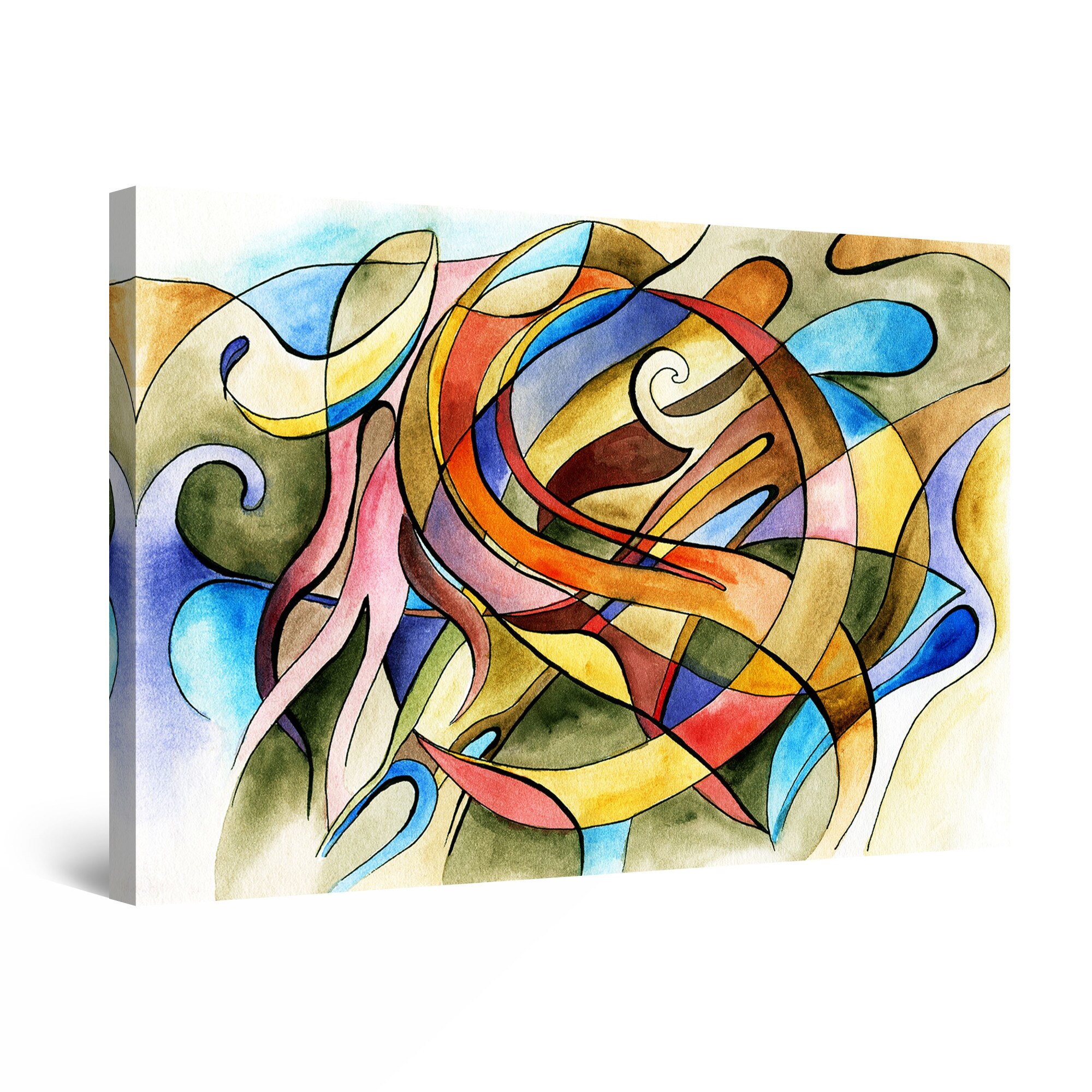 Tablou DualView Startonight Haos Multicolor, luminos in intuneric, 60 cm x 40 cm