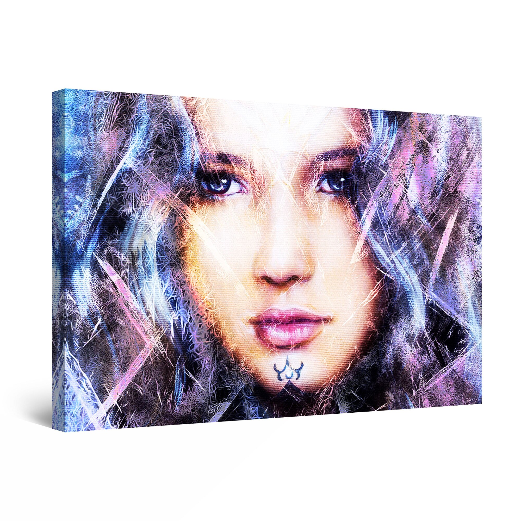 Tablou DualView Startonight Chip in nuante purpurii, luminos in intuneric, 60 cm x 40 cm