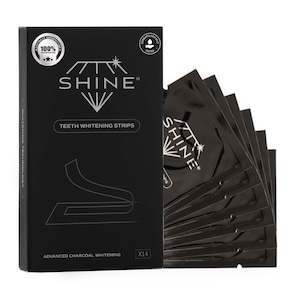 Benzi pentru albirea dintilor cu carbune activ, SHINE, 28 benzi