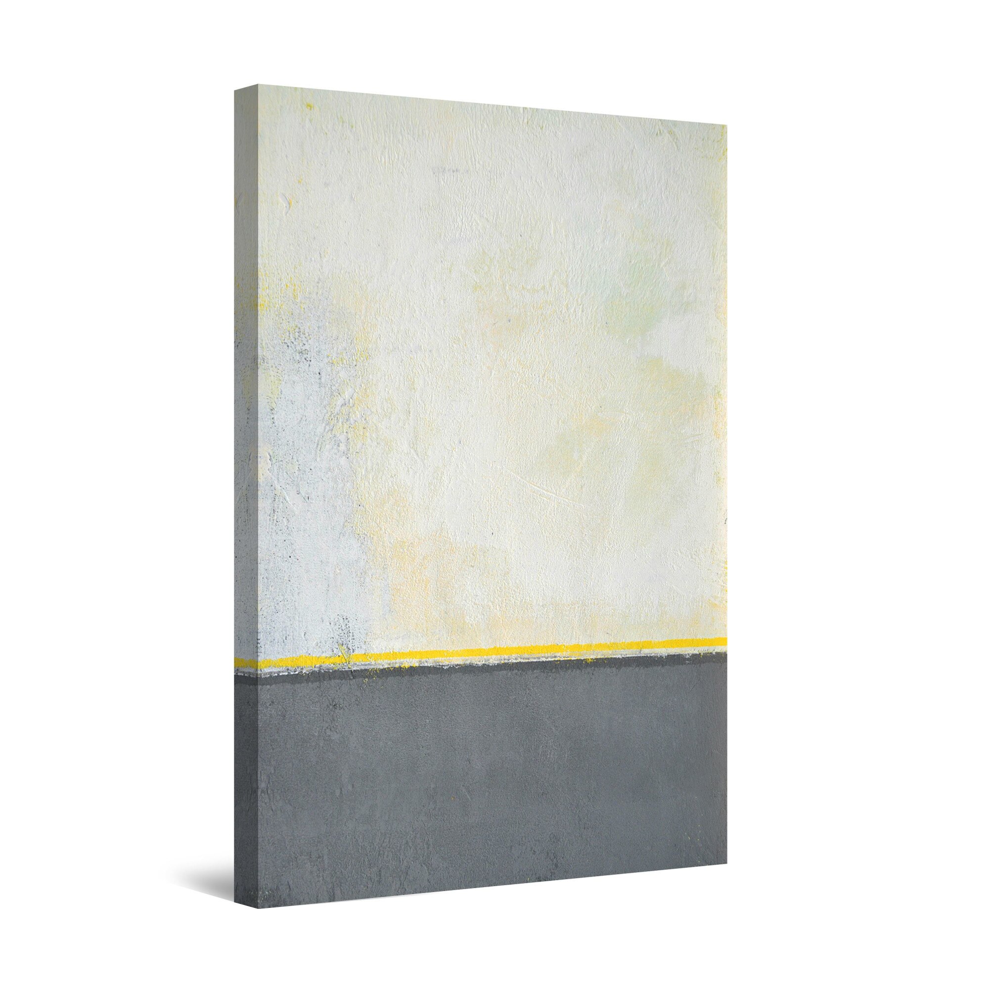 Tablou DualView Startonight Abstract in Nuante Gri, luminos in intuneric, 30 cm x 20 cm