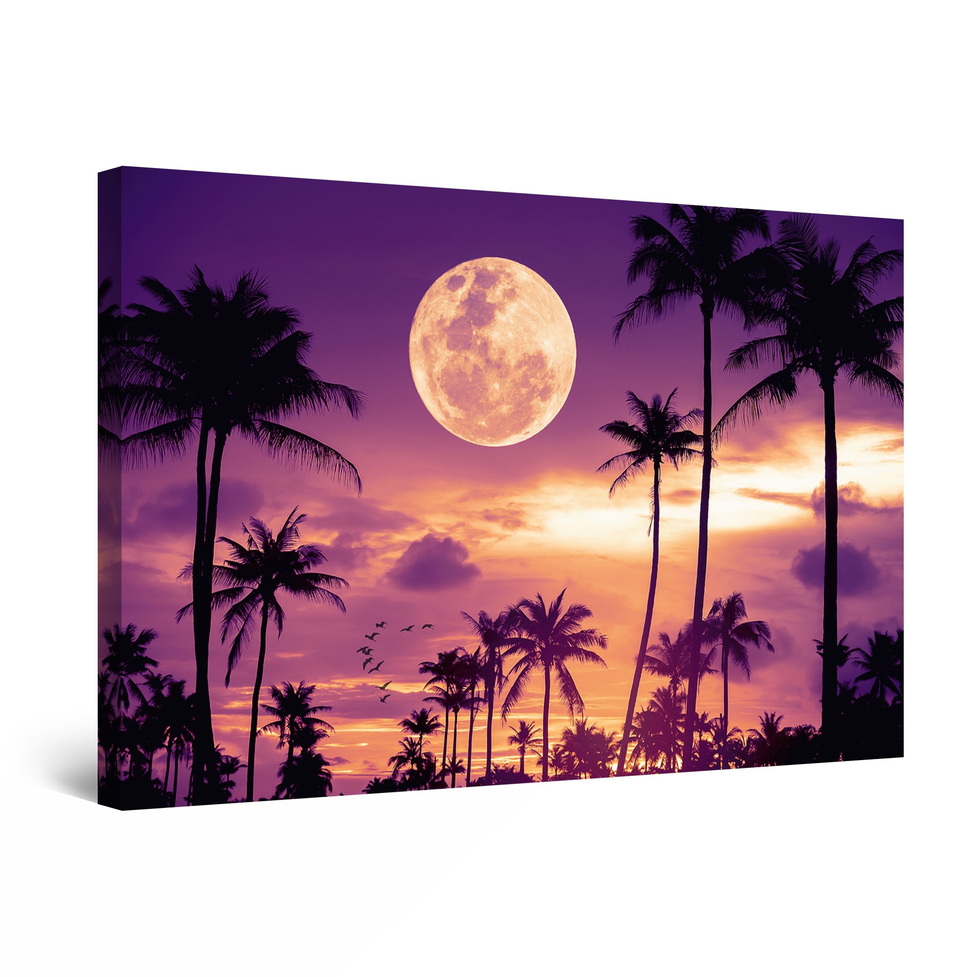 Tablou DualView Startonight Noapte Tropicala, luminos in intuneric, 60 cm x 40 cm