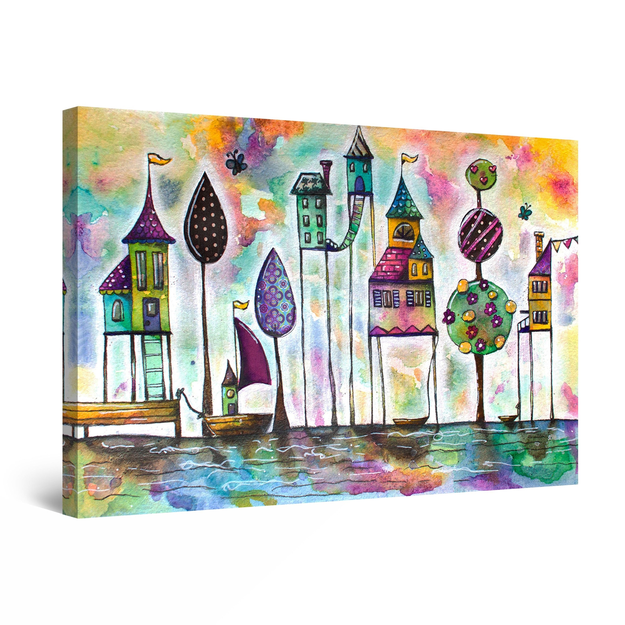 Tablou DualView Startonight O lume mai colorata, luminos in intuneric, 60 cm x 40 cm