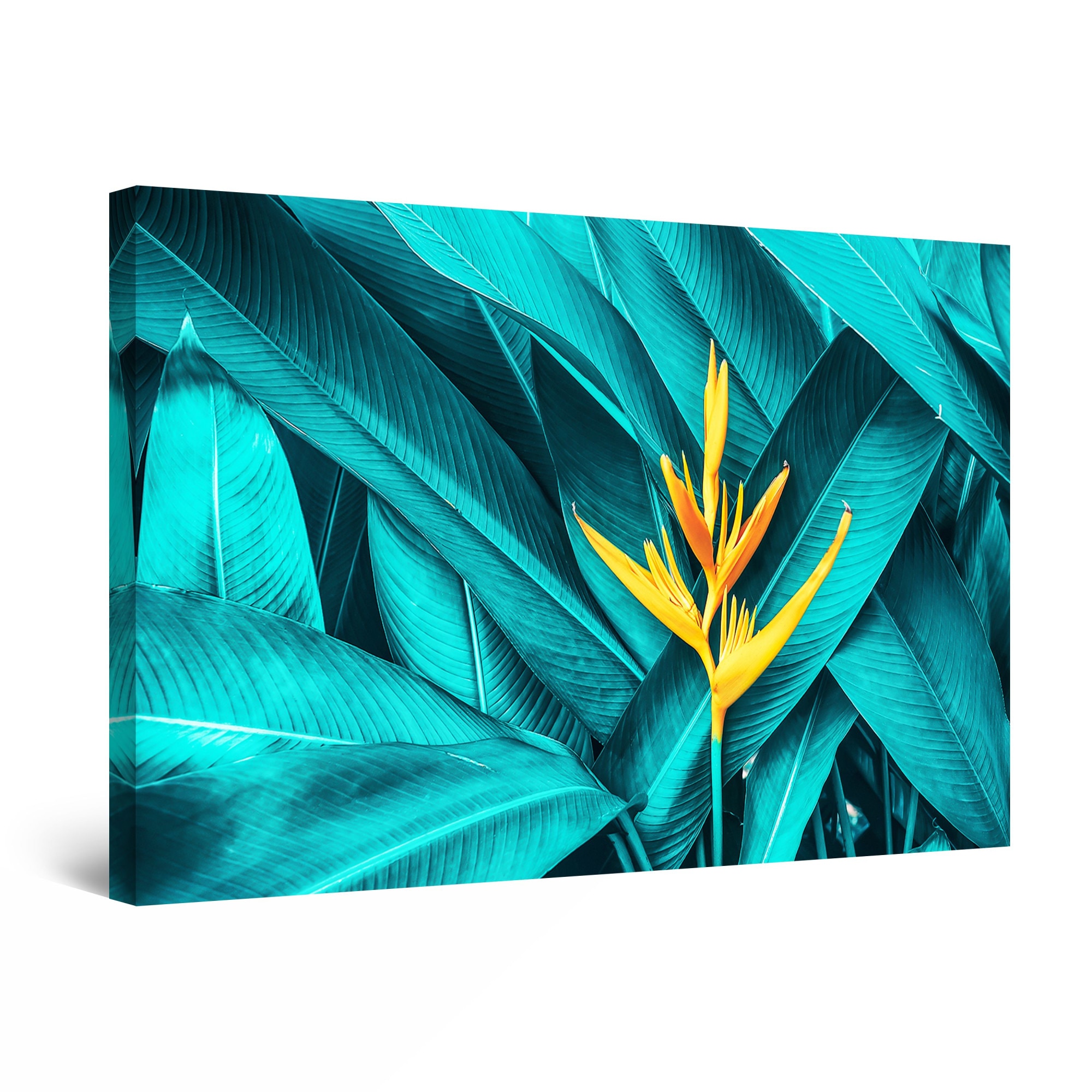 Tablou DualView Startonight Flori Tropicale, luminos in intuneric, 60 cm x 40 cm