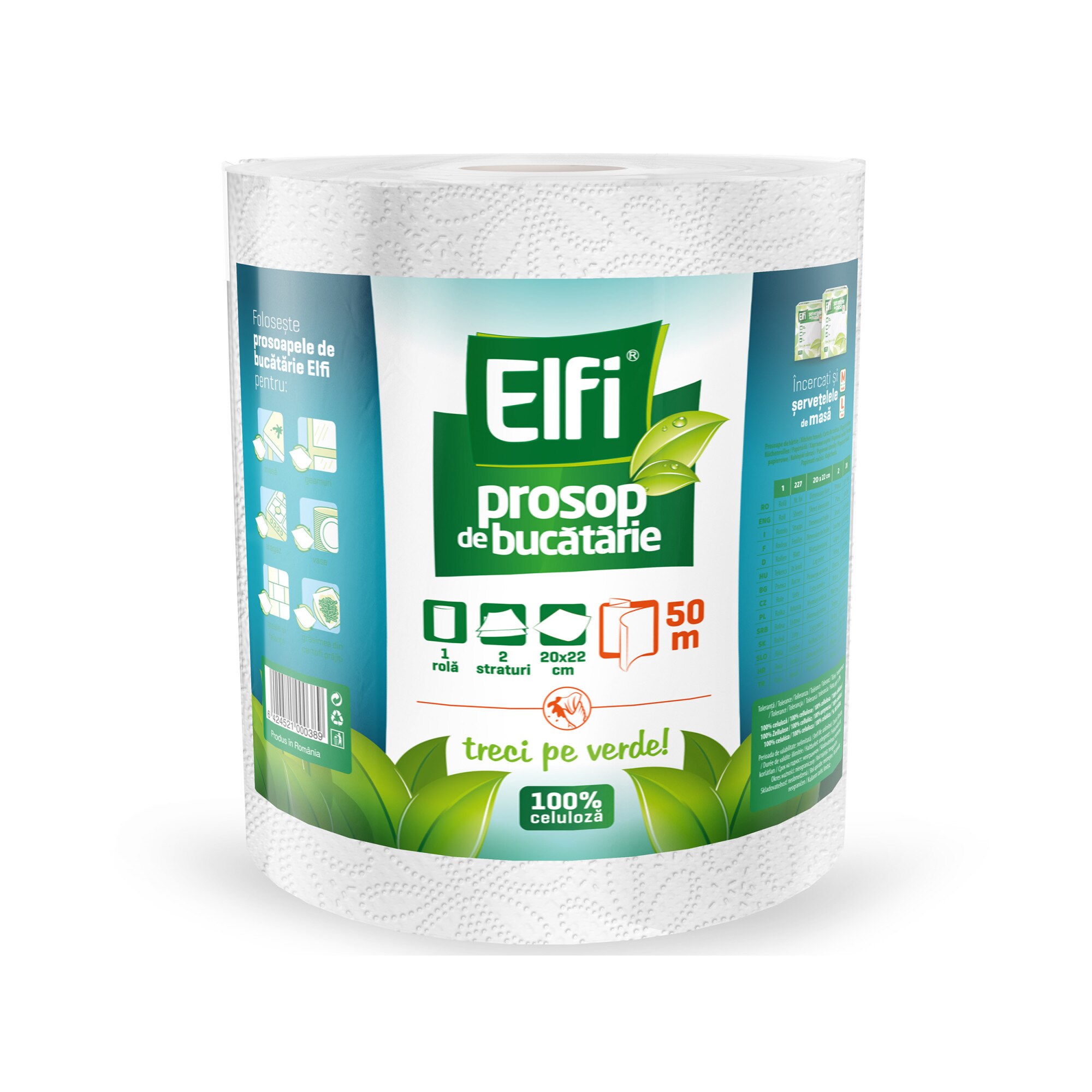 Prosop de bucatarie Elfi 2straturi 50metri