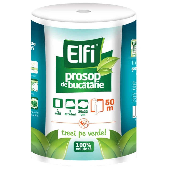 Prosop bucatarie Elfi 50 m 1role 2 straturi