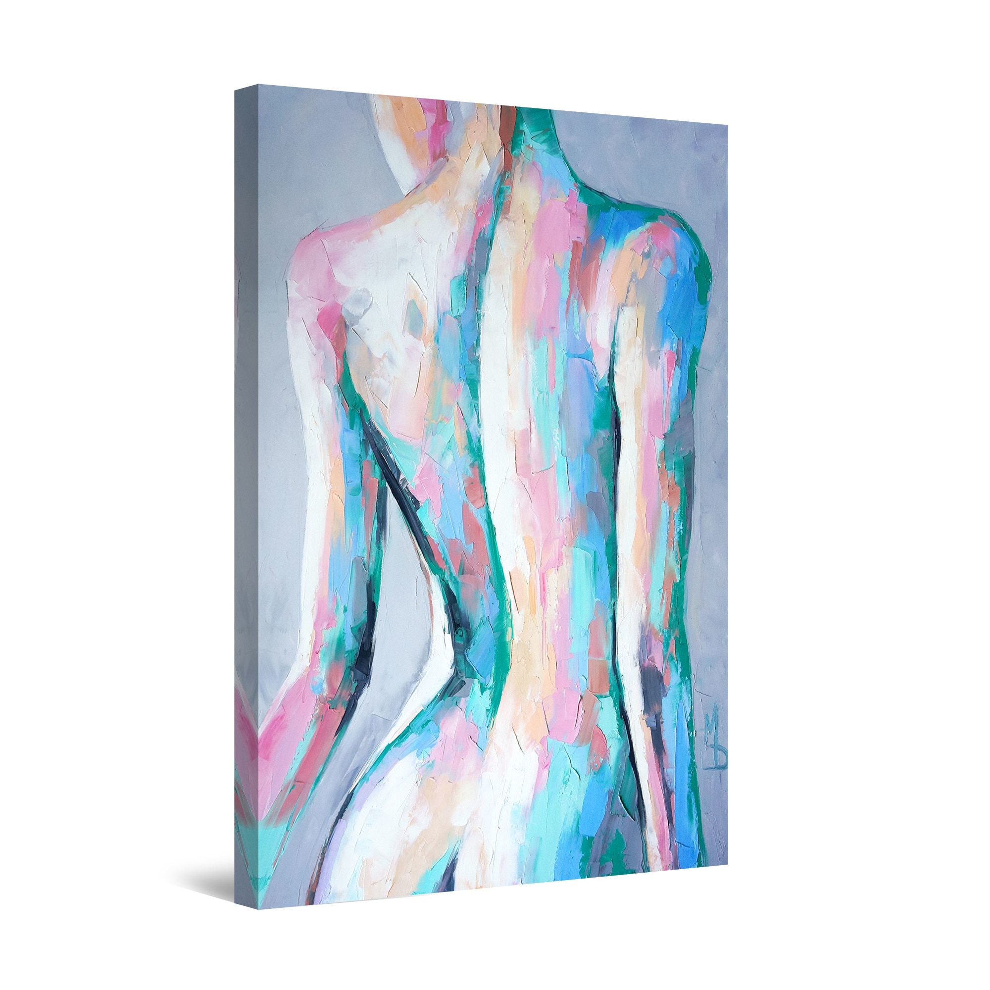 Tablou DualView Startonight Curbe Feminine, luminos in intuneric, 60 cm x 40 cm