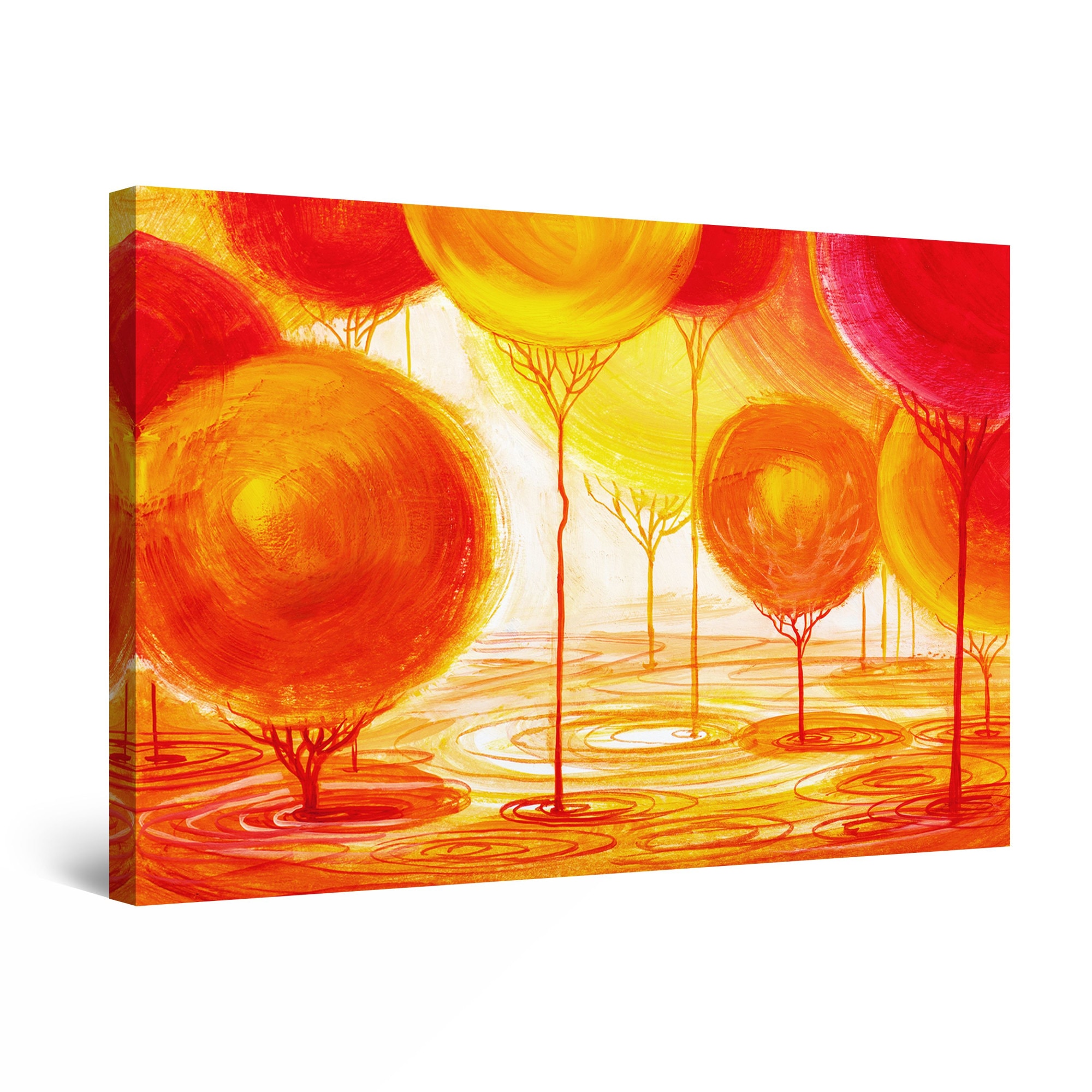 Tablou DualView Startonight Peisaj Portocaliu, luminos in intuneric, 120 cm x 80 cm