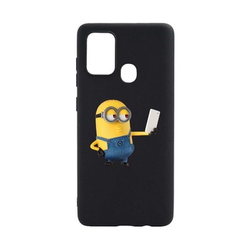 Husa pentru Samsung Galaxy A21s, Minion Selfie, rezistenta la uzura, anti-alunecare, din silicon Premium, B211 Husa pentru Samsung Galaxy A21s, Minion Selfie, rezistenta la uzura, anti-alunecare, din silicon Premium, B211