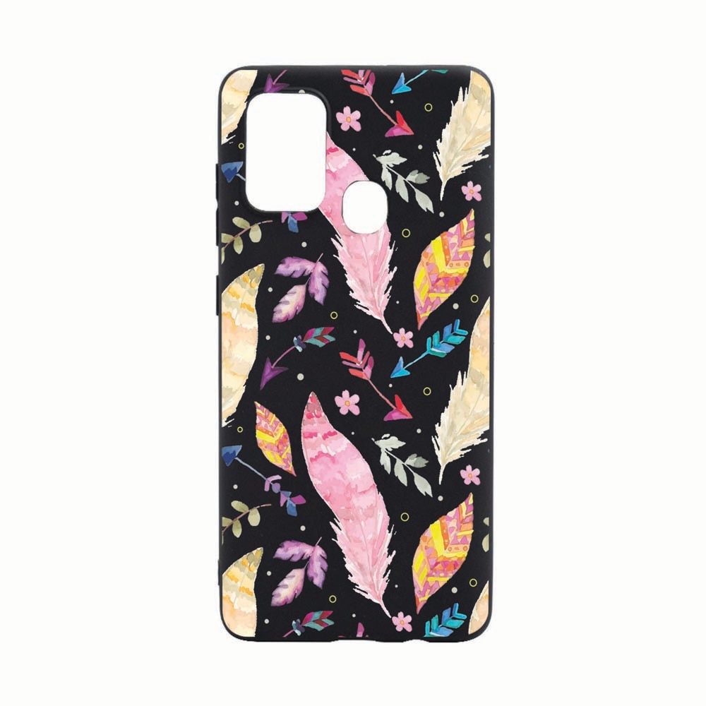 Husa Silicon Compatibila Cu Motorola Moto G60, Feathers, rezistenta la uzura, anti-alunecare, B68