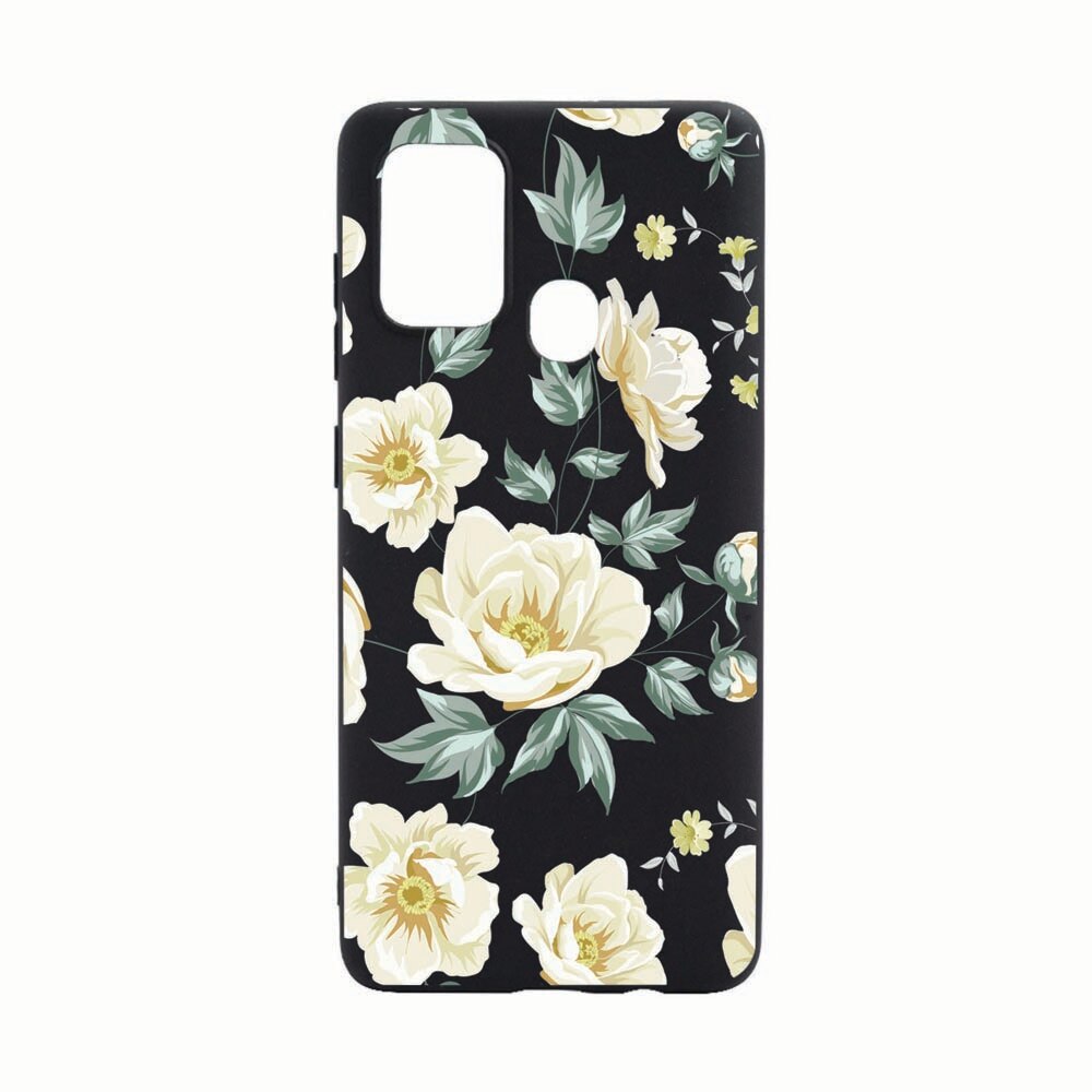 Husa Silicon Compatibila Cu Motorola Moto G10 / Moto G30 / Moto G10 Power, Flowers, rezistenta la uzura, anti-alunecare, B126
