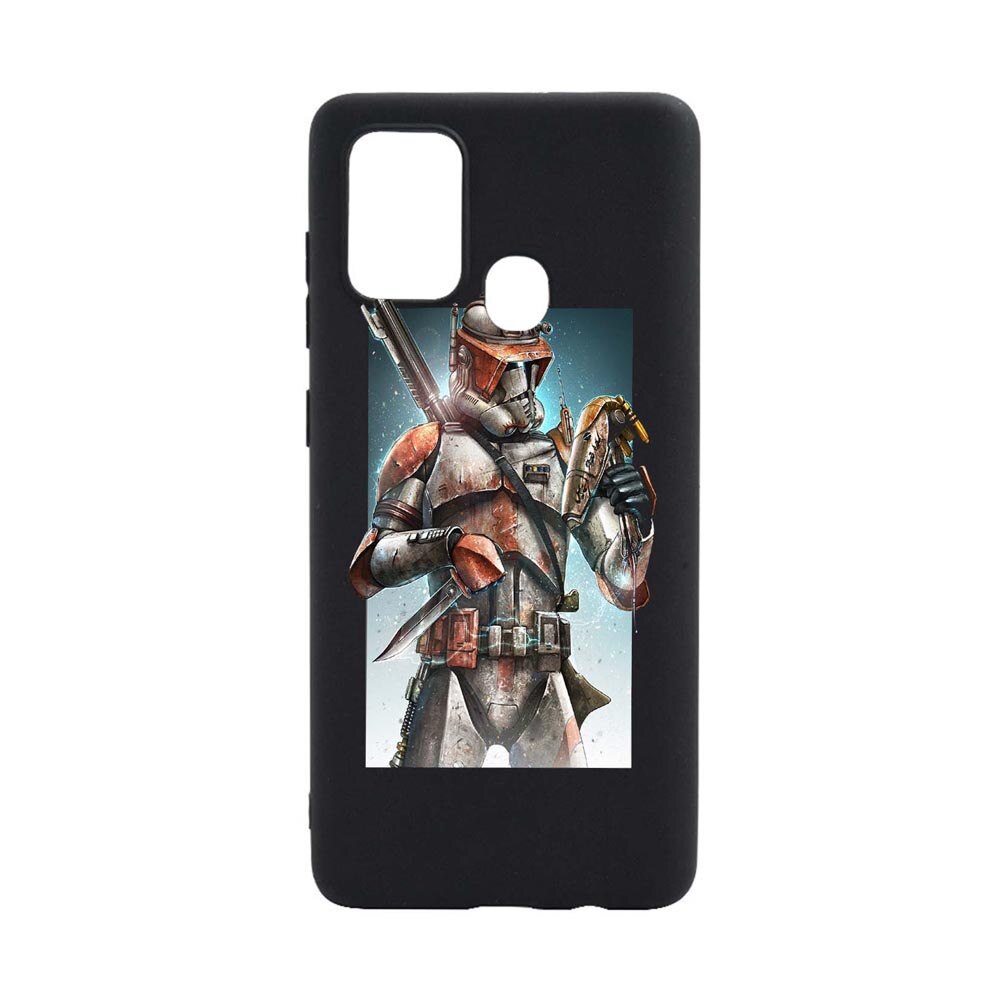 Husa Silicon Star Wars, The Mandalorian Compatibila Cu Xiaomi Redmi 9C, rezistenta la uzura, anti-alunecare, B464