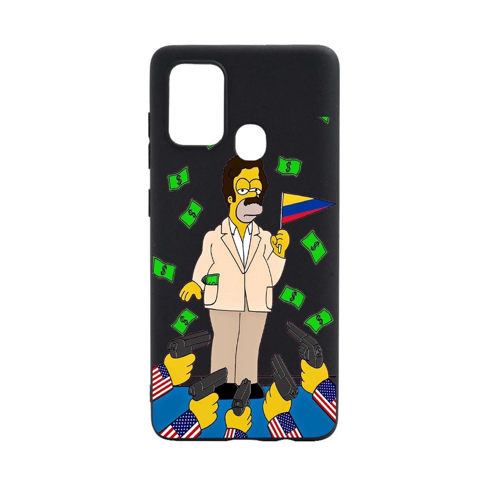 Husa Silicon Narcos Simpson, Movie Compatibila Cu Xiaomi Redmi 9C, rezistenta la uzura, anti-alunecare, B439
