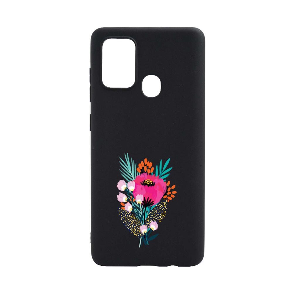 Husa Silicon Flowers, compatibila cu Motorola Moto G10 / Moto G30 / Moto G10 Power, rezistenta la uzura, anti-alunecare, B641