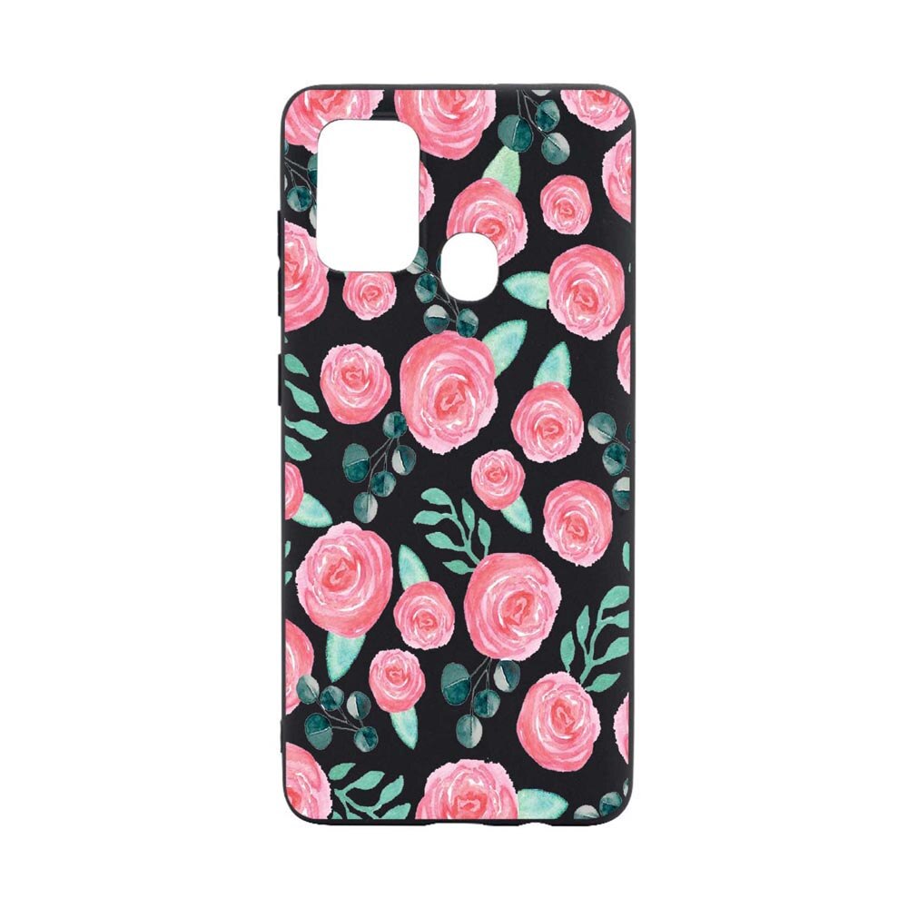Husa Silicon Rose Pattern, compatibila cu Motorola Moto G10 / Moto G30 / Moto G10 Power, rezistenta la uzura, anti-alunecare, B640