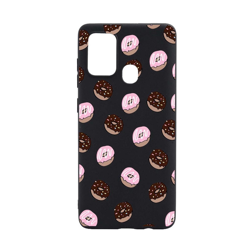 Husa Donuts, pentru Samsung Galaxy A21s, rezistenta la uzura, anti-alunecare, din silicon Premium, din silicon Premium, B667