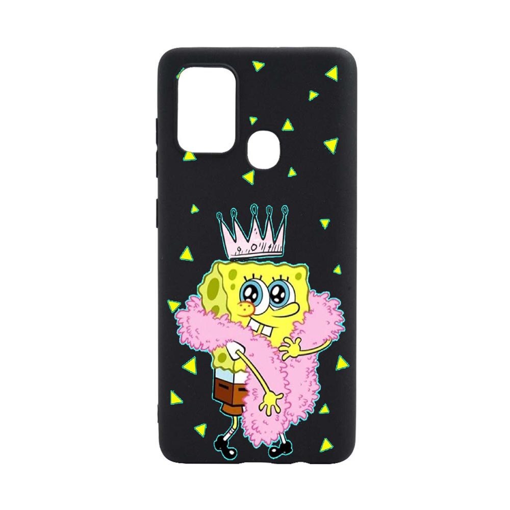 Husa Silicon SpondeBob, compatibila cu Motorola Moto G50, rezistenta la uzura, anti-alunecare, B597